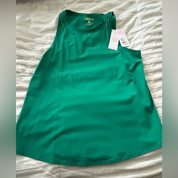 NWT Lilly Pulitzer Westley UPF 50+ “Fiddle Leaf Green” Active Tank, Size Medium - Picture 6 of 14